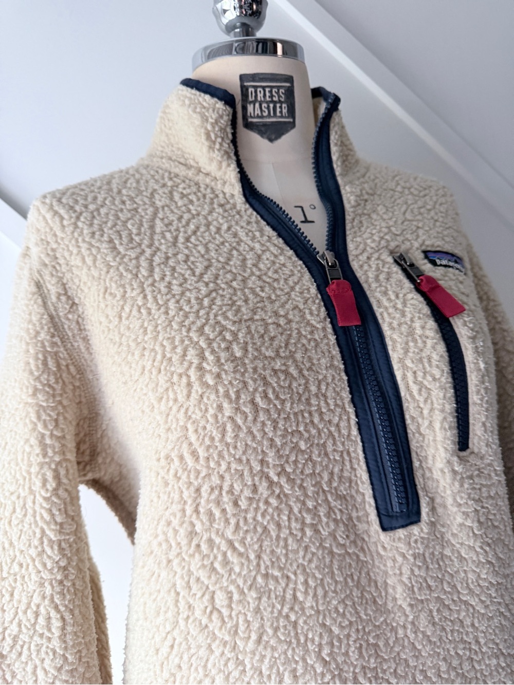 Patagonia Classic Retro Pile 1/4 Zip Fleece Pullover Women’s XXS Cream Sherpa - Picture 6 of 13